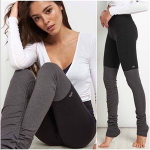 High waisted ribbed goddess leggings